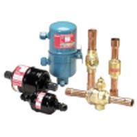 Filters, ball valves, oil separators