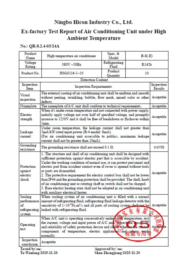 Water Cooled Scroll Chiller certificate