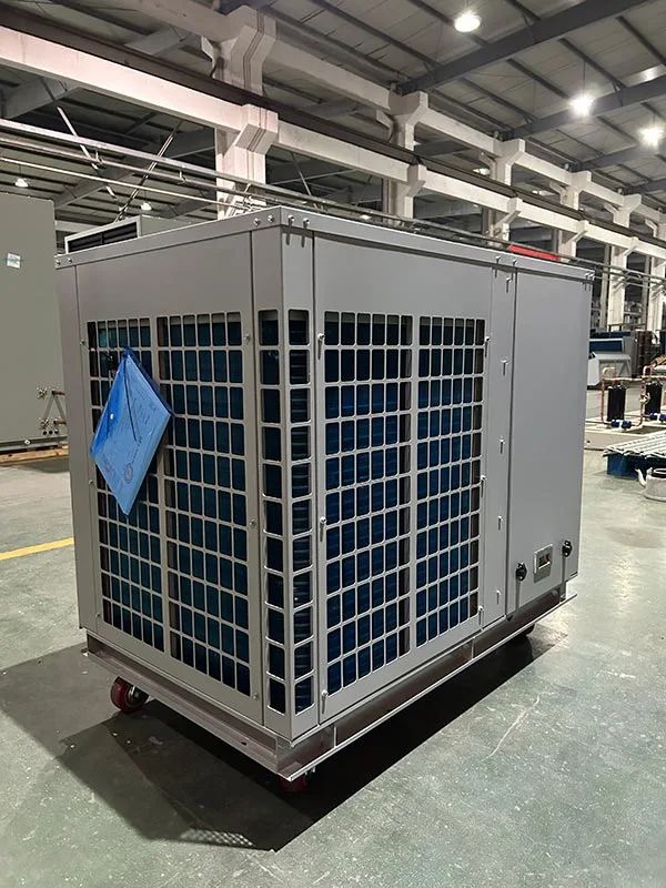 Image of portable air conditioning units ready for shipment