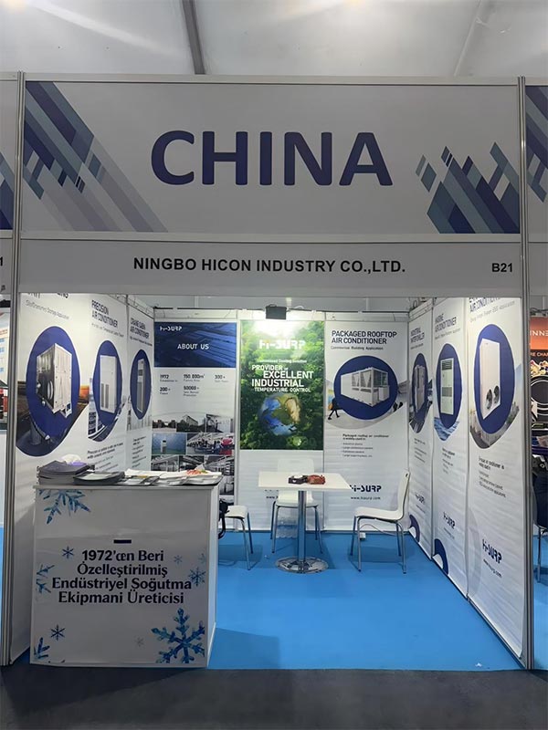 Our booth on site