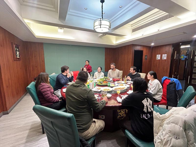 Hicon and its clients shared a dinner