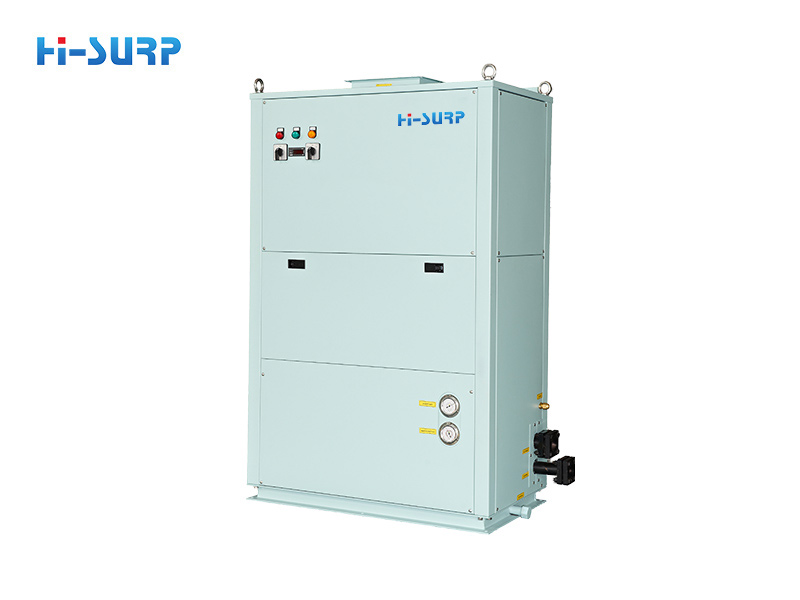 How does the chiller make use of the waste heat in the plastics industry